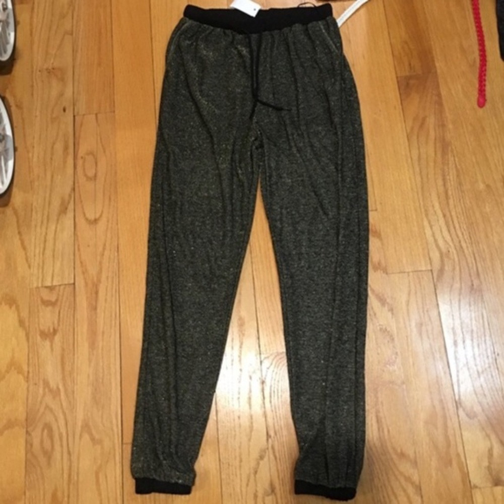 NWT LF METALLIC JOGGER PANTS
